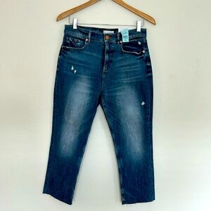 BNWT Ann Taylor Loft high waisted jeans | with distressing